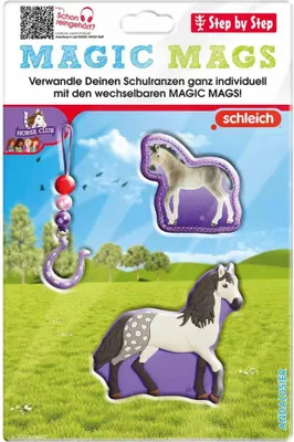 Produktbild von Step by Step Schulranzen-Zubehör Magic Mags Set (3-teilig) - Schleich® schleich® Horse Club Andalusier violett
