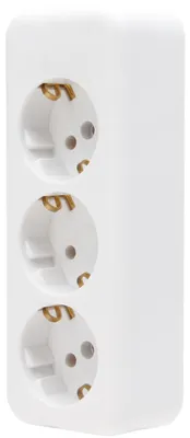 Produktbild von Kopp 120301007, Typ F, CEE 7/4, Weiß, Thermoplast, IP20, 250 V