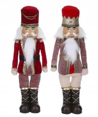 Imagen del producto de Figuras navideñas, cascanueces, 38 cm, color rojo