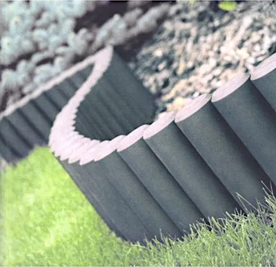 Produktbild von Gartenpalisade anthrazit Beeteinfassung Beetumrandung Beetpalisade Rasenkante