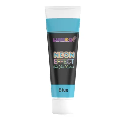 Produktbild von Gel-Lebensmittelfarbe mit Neon-Effekt Neon-Blau, 30g – Intensiv & mischbar für Fondant, Marzipan, Cremes & mehr