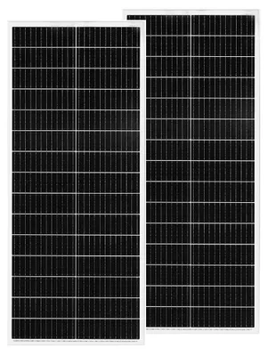 Zdjęcie produktu dla Panel słoneczny, moc wyjściowa 100 W, technologia monokrystaliczna, 2 sztuki po 100 W (200 W)