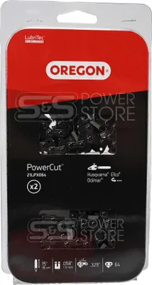 Produktbild von 2er-Pack Oregon Kette 21LPX064E .325" 1,5mm 64TG 38cm Vollmeißel Twinpack 564457