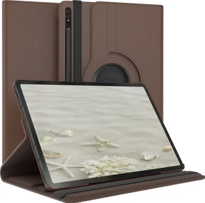Produktbild von EAZY CASE - Tablet Hülle für Samsung Galaxy Tab S8 Plus Schutzhülle, Tablet Case 360° drehbar in Braun