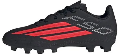 Productafbeelding van ADIDAS F50 CLUB FG/MG jeugd voetbalschoenen, zwart/rood, maat 33.5