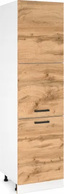 Produktbild von ULWEHOME Hoher Unterschrank für die Küche, 60 cm, 3 Fronten, Eiche Wotan | Küchenmöbel der Serie EKO