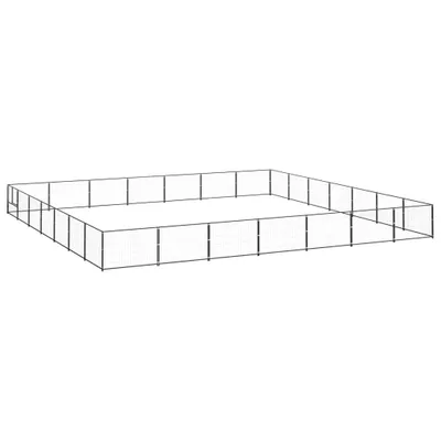Produktbild von "2026 Promotion" Hundezwinger Schwarz 49 m² Stahl - Sonstiges Hundezubehör CC4175
