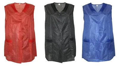 Produktbild von 7/8 Kasack Kittel kurz Schürze Dederon Polyester, Farbe:schwarz, Größe:36