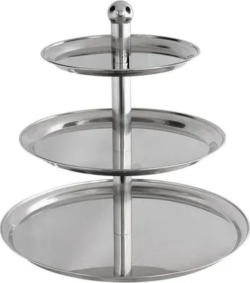 Produktbild von Etagere mit Kugelgriff, 3-stufig, Höhe 50 cm