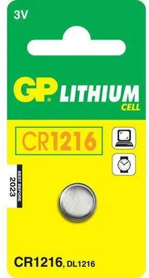 Produktbild von GP Batteries Lithium Cell CR1216, Einwegbatterie, CR1216, Lithium, 3 V, 5 Stück(e), 25 mAh