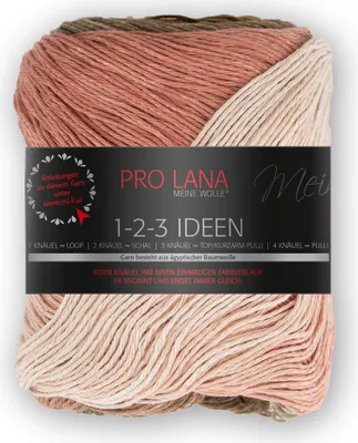 Produktbild von Pro Lana 1-2-3 IDEEN 100 g Sommergarn mit einzigartigem Farbverlauf Farbe 011 - wüste