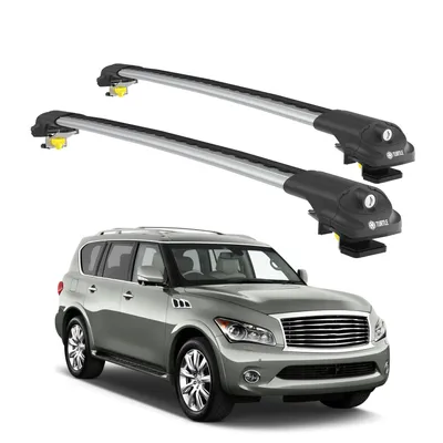Produktbild von TURTLE DACHTRÄGER AIR-1 INFINITI QX56 Z62 2011 2012 2013 Raised Rails , Silber