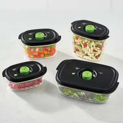 Produktbild von PolkaHome® Luftdichte Frischhaltedosen Set mit 2 Stück – 700 ml und 1,2 l, BPA-frei, Tritan, stapelbar