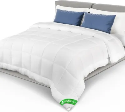 Produktbild von VOUNOT® Bettdecke 220x240 cm, 4 Jahreszeiten Daunendecke 300GSM Füllung