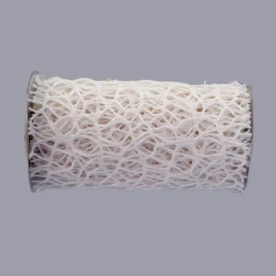 Produktbild von 1 Rolle NET FABRIC  ( Dekostoff z.B.Tischläufer ) 3m/12cm WEISS