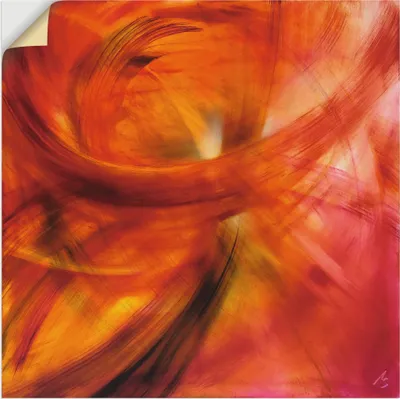 Produktbild von ARTland Wandbild, selbstklebend Roter Lichtertanz Größe: 70x70 cm