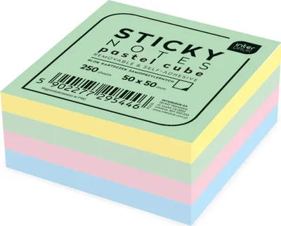 Immagine prodotto di Interdruk note adesive cubo colori pastello 5902277295446