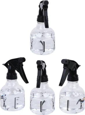Produktbild von 4er Set Sprühflasche Friseur 250ml - 4 Stück Handsprüher für Haare Zerstäuber Sprayflasche für Pflanzen Pumpflasche wiederverwendbare Nebelsprühflasche Wassersprühflasche Pflanzensprühflasche leer