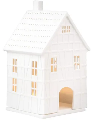 Productafbeelding van Living Lichthuis vakwerkhuis groot - Kerstmis - Porselein - Wit