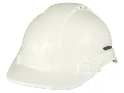Produktbild von Bau-Schutzhelm, 6-Punkt, weiß EN 397, Belüfteter Industrieschutzhelm