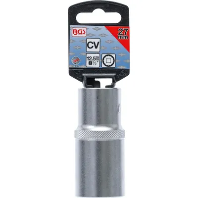 Produktbild von BGS 9363 Steckschlüssel-Einsatz Zwölfkant, tief, A ntrieb Innenvierkant 12,5 mm (1/2"), SW 27 mm