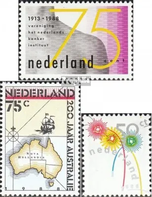 Produktbild von Briefmarken Niederlande 1988 Mi 1342,1350,1356 (kompl.Ausg.) postfrisch Sondermarken
