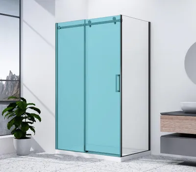 Zdjęcie produktu dla Gelco DRAGON BLACK ścianka boczna 800 mm, przezroczyste szkło