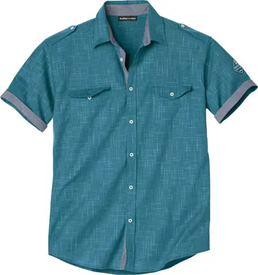 Image de Atlas For Men - Chemise-blouson aviateur pour homme AF635 (5XL) (bleu pigeon)