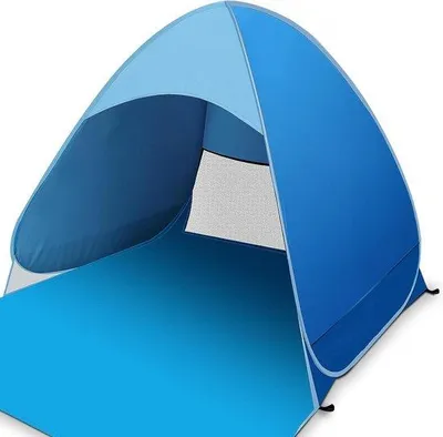 Produktbild von Famanu Pop-Up Strandzelt mit UV-Schutz 50+ für 2-3 Personen - Wasserdicht und Tragbar