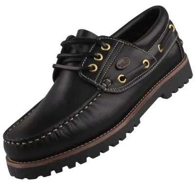 Image de Dockers by Gerli Herren Mokassins Bootsschuhe - Schwarz, Cafe, Reh 24DC001