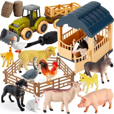 Image de Jeu de ferme avec des animaux, un camion et des clôtures