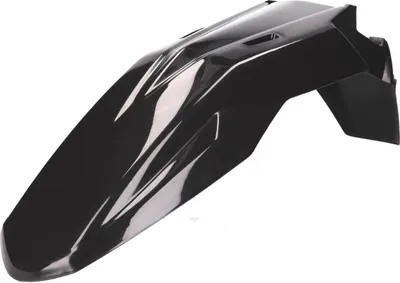 Immagine prodotto di Parafango anteriore Derbi, nero, senza decorazione compatibile con Aprilia SX RX, Derbi Senda R X-Treme Gilera RCR DRD SM SMT Euro 4 50 ccm