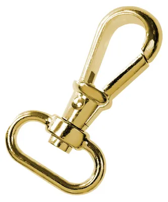5 Bolzen-Karabiner Karabinerhaken gold 25x60mm