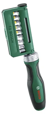 Image de Set de tournevis à cliquet + 18 embouts - BOSCH - 1600A02Z9A