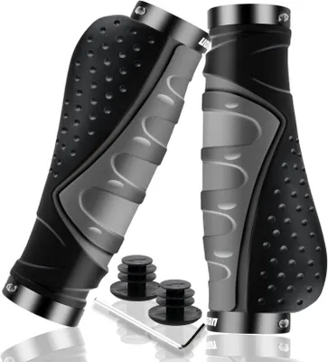 Produktbild von LYCAON Bike Lenker Griffe Fahrrad rutschfeste Gummi mit Aluminium Lock
