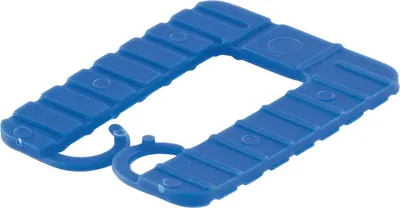Produktbild von GLUSKE Euroklick Distanzplatte mit Sperrhaken 40 x 30 x 2 mm,, 1000 Stück | Unterlegkeile - Distanzplättchen