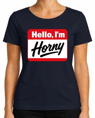 Zdjęcie produktu dla "Śmieszna koszulka z napisem "Jestem rozpalona" - idealna na wieczór panieński, damski T-shirt, zabawny napis, kolor granatowy, rozmiar L."