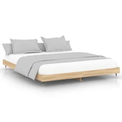 Productafbeelding van Bedframe zonder matras hout sonoma eikenkleurig 120x200 cm