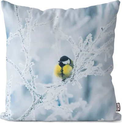 Produktbild von VOID Blaumeise Vogel Natur Kissenbezug Kissenhülle Sofakissen Kissen Deko Outdoor-Kissen Dekokissen
