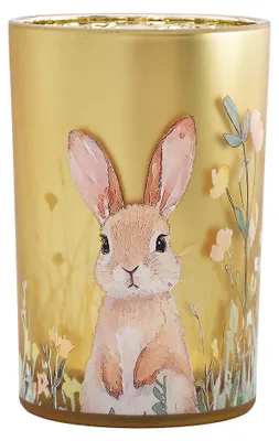 Produktbild von Clayre & Eef Teelichthalter Gelb Glas