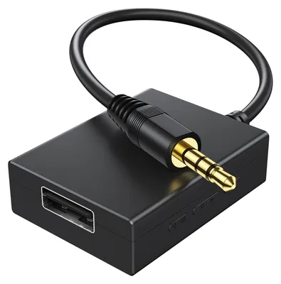 Produktbild von ANDTOBO USB Auf AUX Audio Adapter, 3,5 mm Stecker Auf Buchse, Adapter Zum Abspielen Von Musik Mit Laufwerk in Ihrem Auto