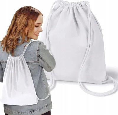 Produktbild von EKO Baumwoll-Rucksack – Geräumige Schultasche & Schuhbeutel 340×400 mm