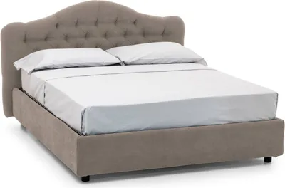 Produktbild von Alfer - Doppelbett, Taupe, Inklusive Matratze  Italy