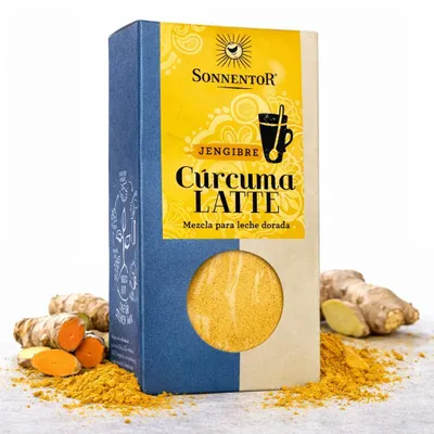 Produktbild von Sonnentor Kurkuma Latte Vanille , 60 g, Kurkuma-Latte, 1 Stück(e), 301 kcal, 1260 kJ, 3,88 g