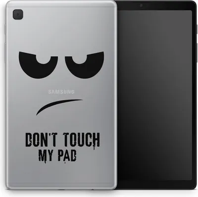 Produktbild von Hülle für Huawei Tablet Cover Case Silikon Schutz Schutzcover Abdeckung Motiv, Modell wählen:Huawei MediaPad M6 10.8, Motiv auswählen:Dont Touch My Pad Transparent