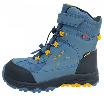 Immagine prodotto di Scarpe per bambini, stivali da trekking con lacci, stivali invernali, colore blu, adatte al tempo libero