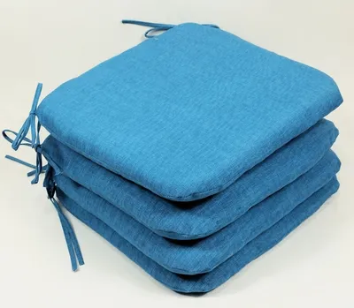 Obrázek produktu pro Sedák 40x40 cm látka tyrkysový melír - set 4 kusy