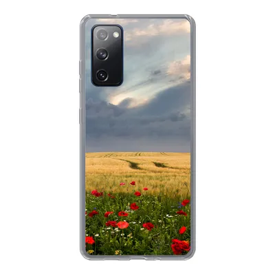 Produktbild von MuchoWow® Handyhülle Schutzhülle Hülle für Samsung Galaxy S20 FE Blumen - Weizen - Wolken Silikon Softcase Handy Hülle - Abdeckung