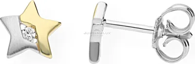 Produktbild von JuwelmaLux Silber 925 Ohrstecker Sterne Gold plattiert JL20-06-0323