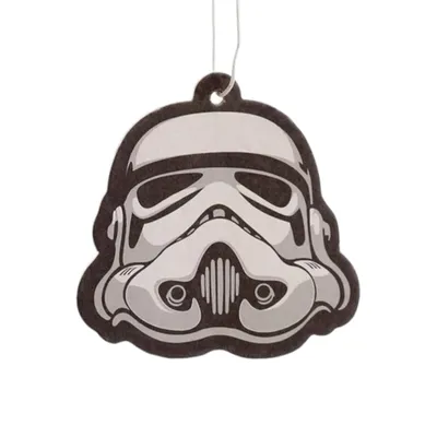 Produktbild von Original Stormtrooper Helm Lufterfrischer fürs Auto Duftbaum mit Heidelbeereduft